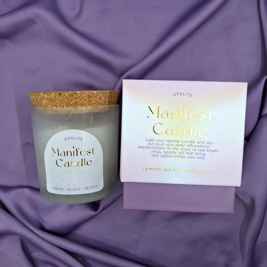 Lavender & Patchouli Crystal Candle