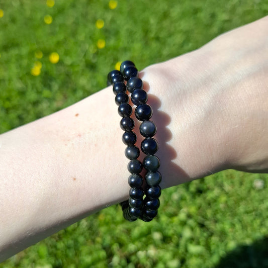 Sateenkaariobsidiaani Beaded Bracelet 6 mm