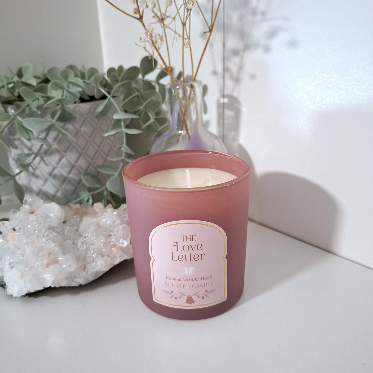 Rose & Musk-Vanilla Candle