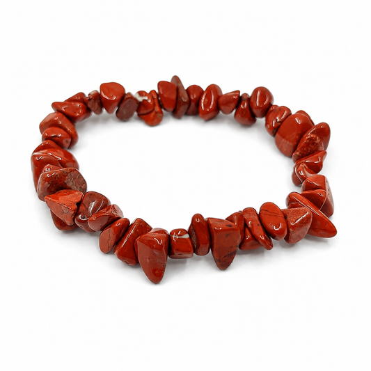 Red Jasper Chip Bracelet