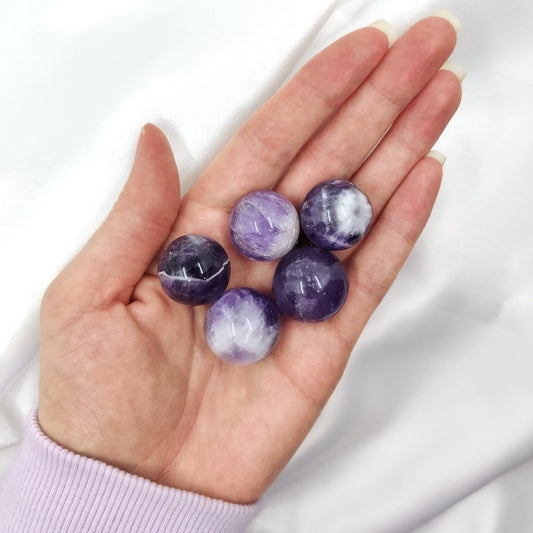 Chevron Amethyst Sphere