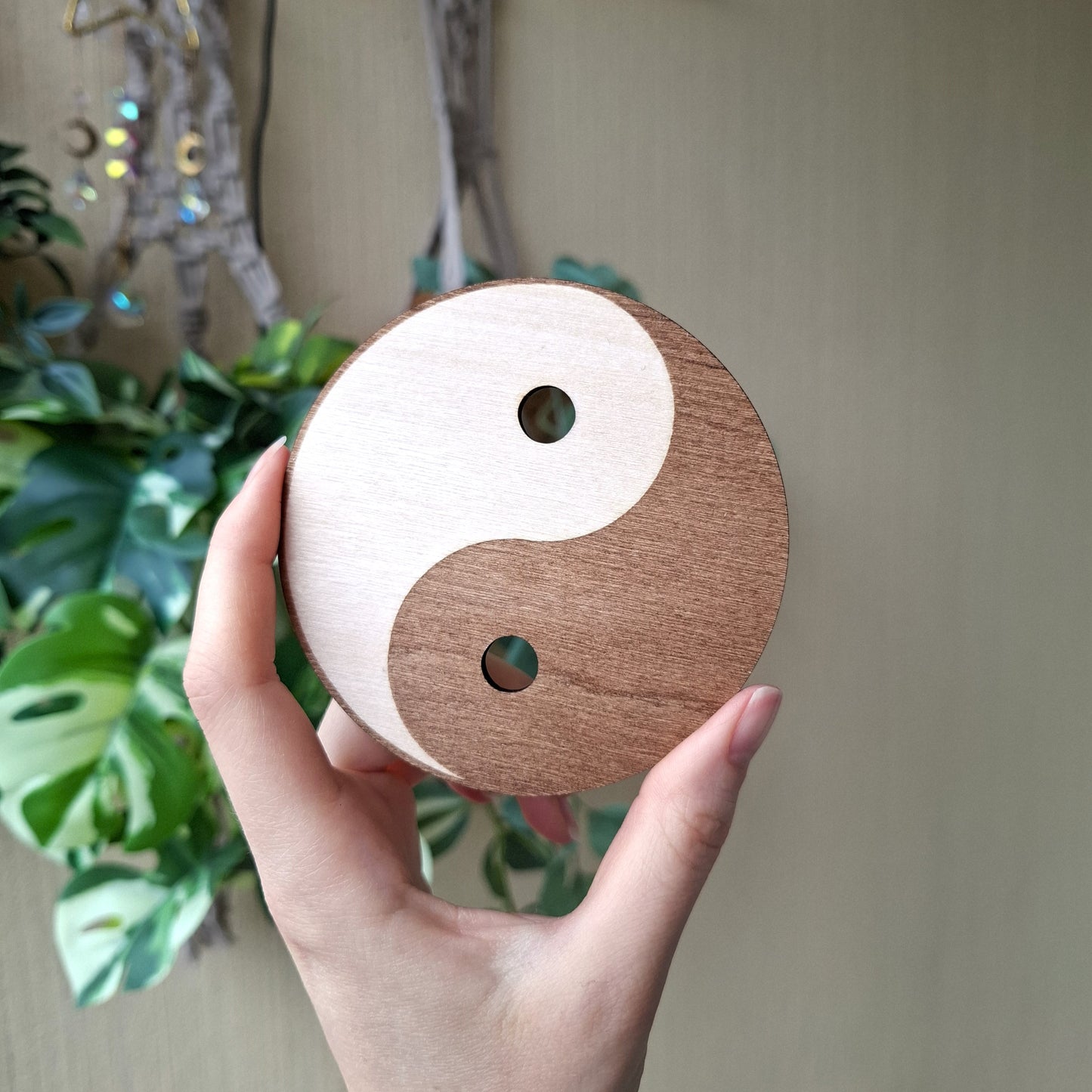 Yin-Yang Crystal Sphere Stand