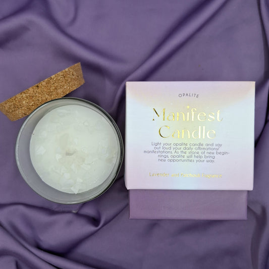 Lavender & Patchouli Crystal Candle