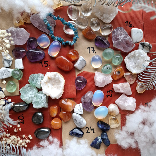 Amethyst Cat Crystal Mix-julkalender – 24 luckor