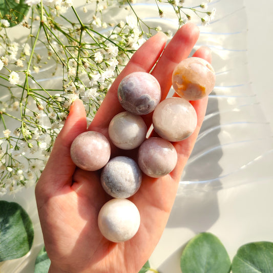 Flower Agate Sphere