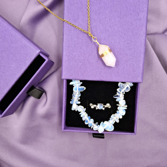 Purple gift box for jewelry
