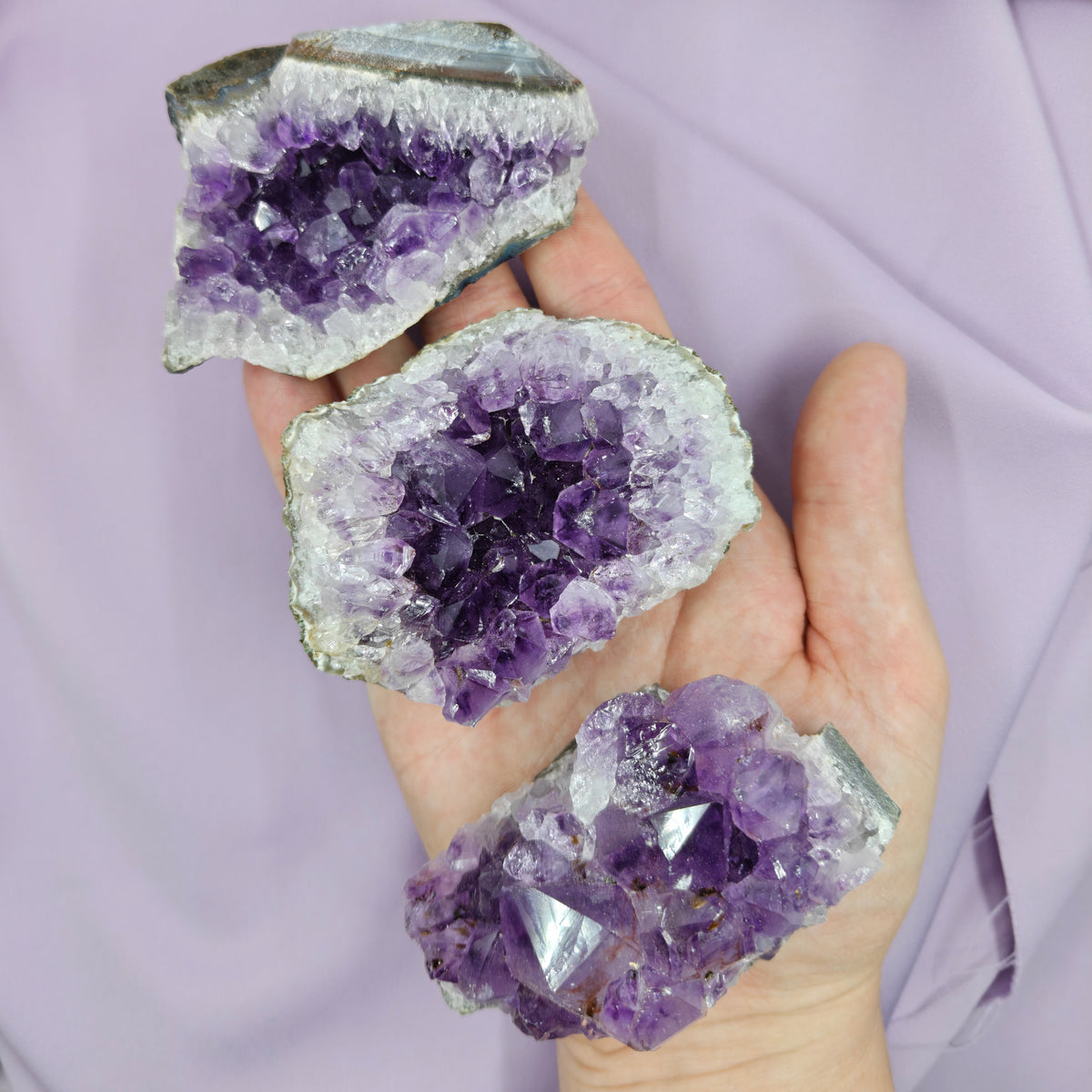 Amethyst-Kristallgruppe