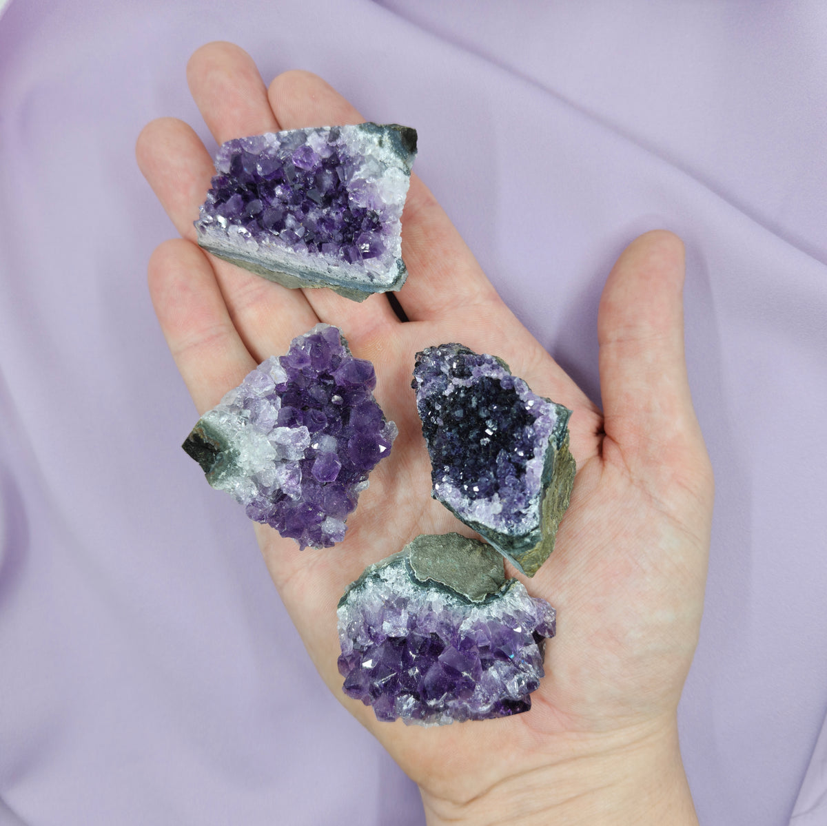 Amethyst-Kristallgruppe