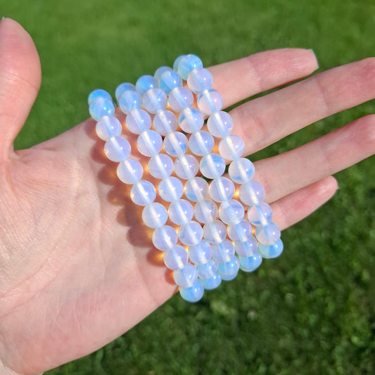 Opalite Beaded Bracelet 8 mm