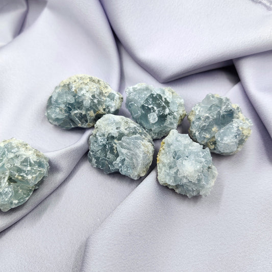 Celestite Cluster - a calming stone for your home