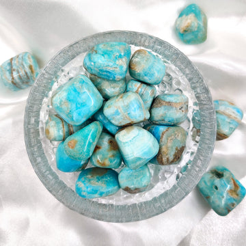 Blue aragonite - peace for emotions and support for processing